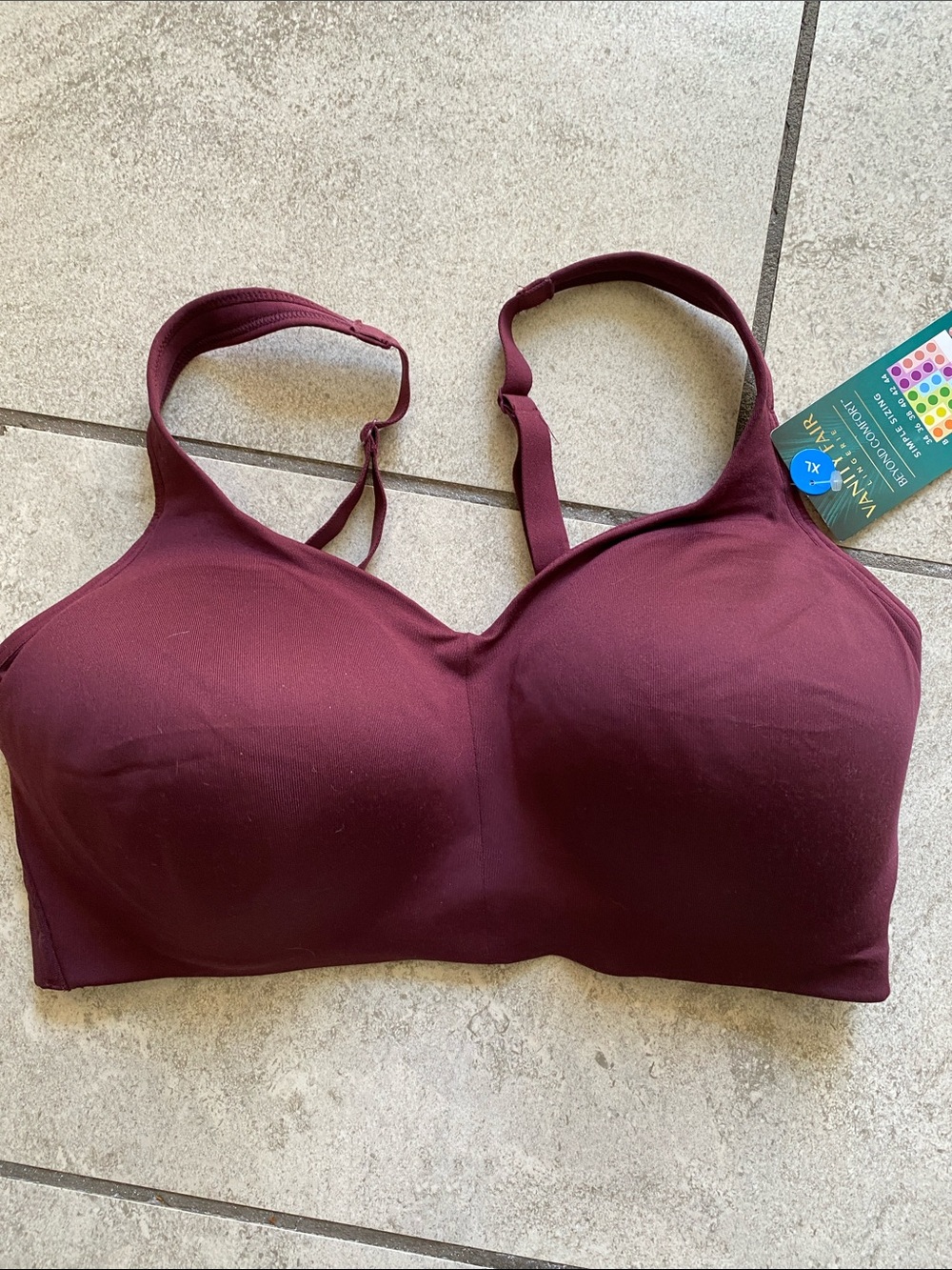 Vanity Fair Beyond Comfort Bra in Burgundy